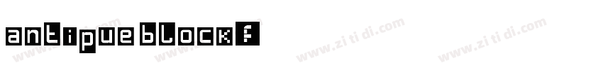 antipue block字体转换 antipue block字体转换